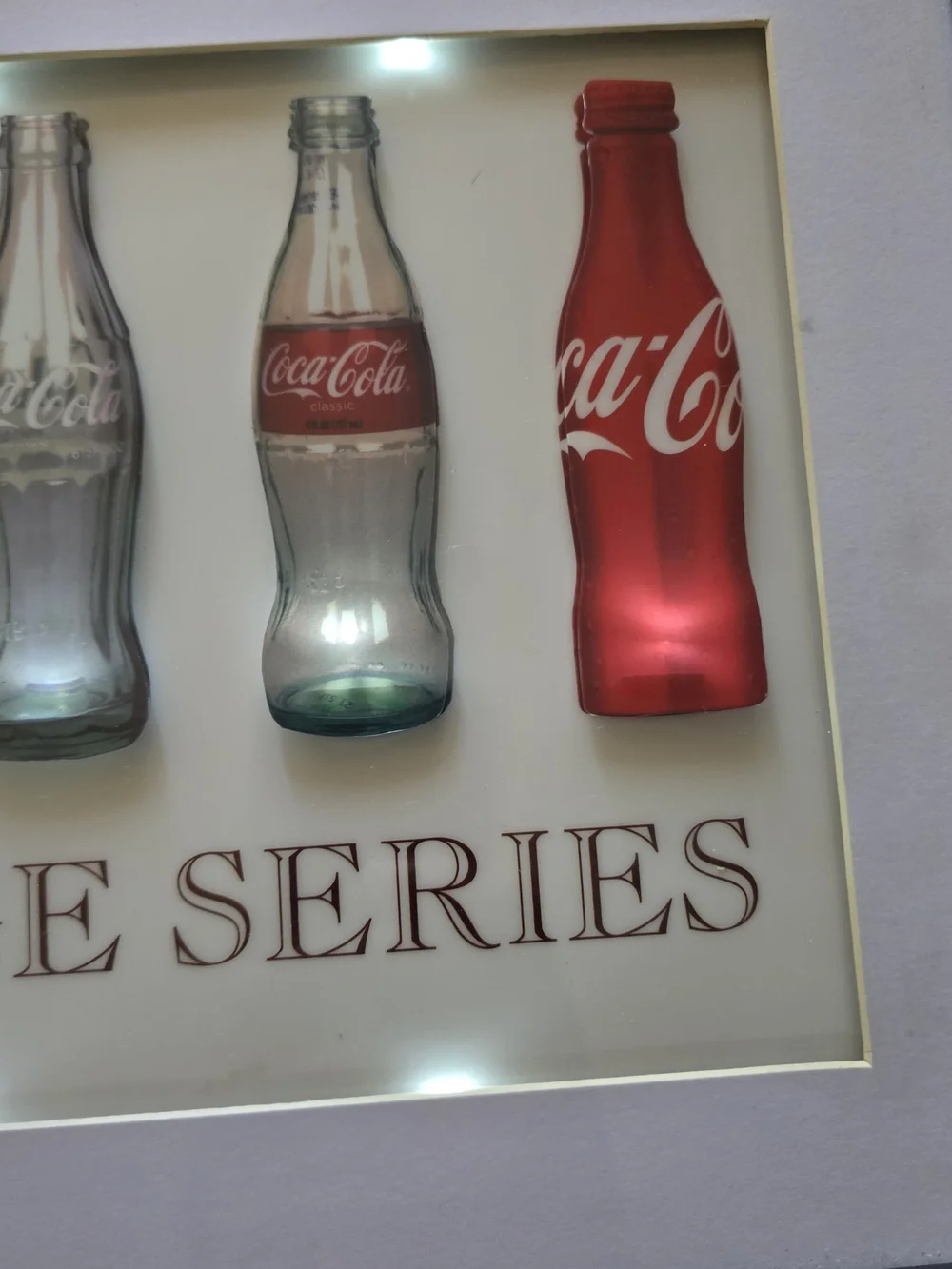 Vintage Coca-Cola Heritage Series 3D LED Evolution Sign 20x12 Sunbelt Gifts Work